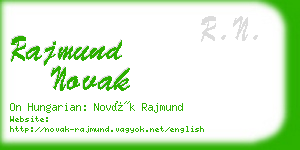 rajmund novak business card